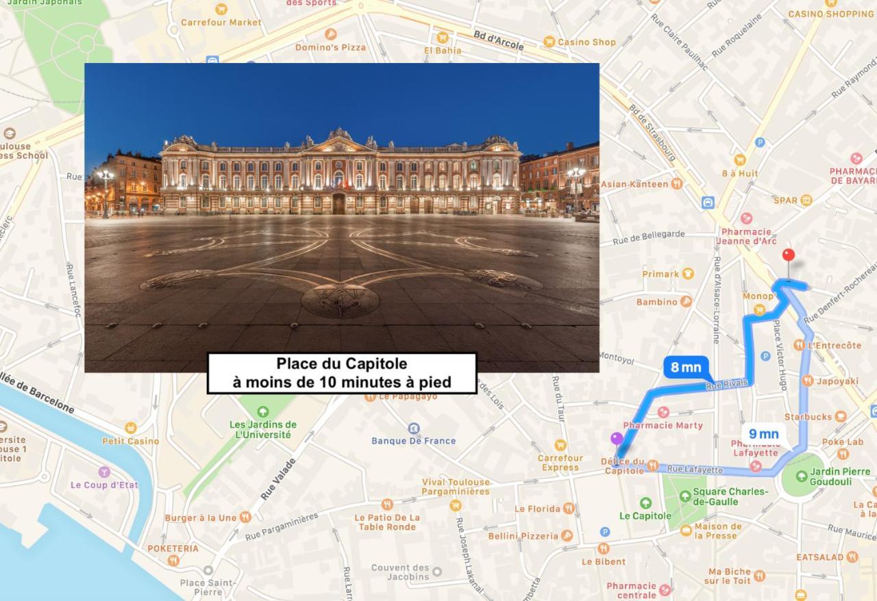 Le Victor Hugo - Studio Avec Parking # Hypercentre Appartamento Tolosa Esterno foto