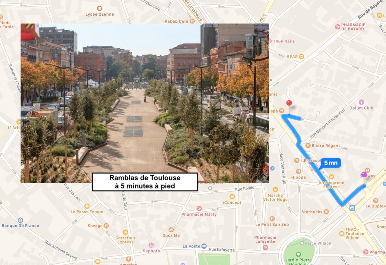 Le Victor Hugo - Studio Avec Parking # Hypercentre Appartamento Tolosa Esterno foto