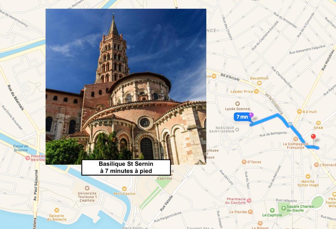 Le Victor Hugo - Studio Avec Parking # Hypercentre Appartamento Tolosa Esterno foto